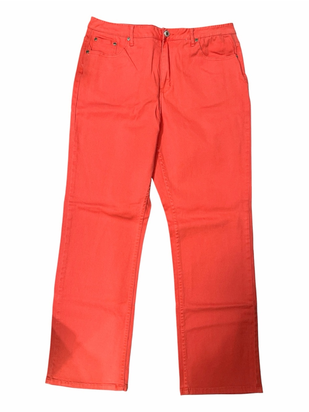 Coldwater Creek Persimmon Tummy control Straight-Leg Jeans 16 - Picture 2 of 7